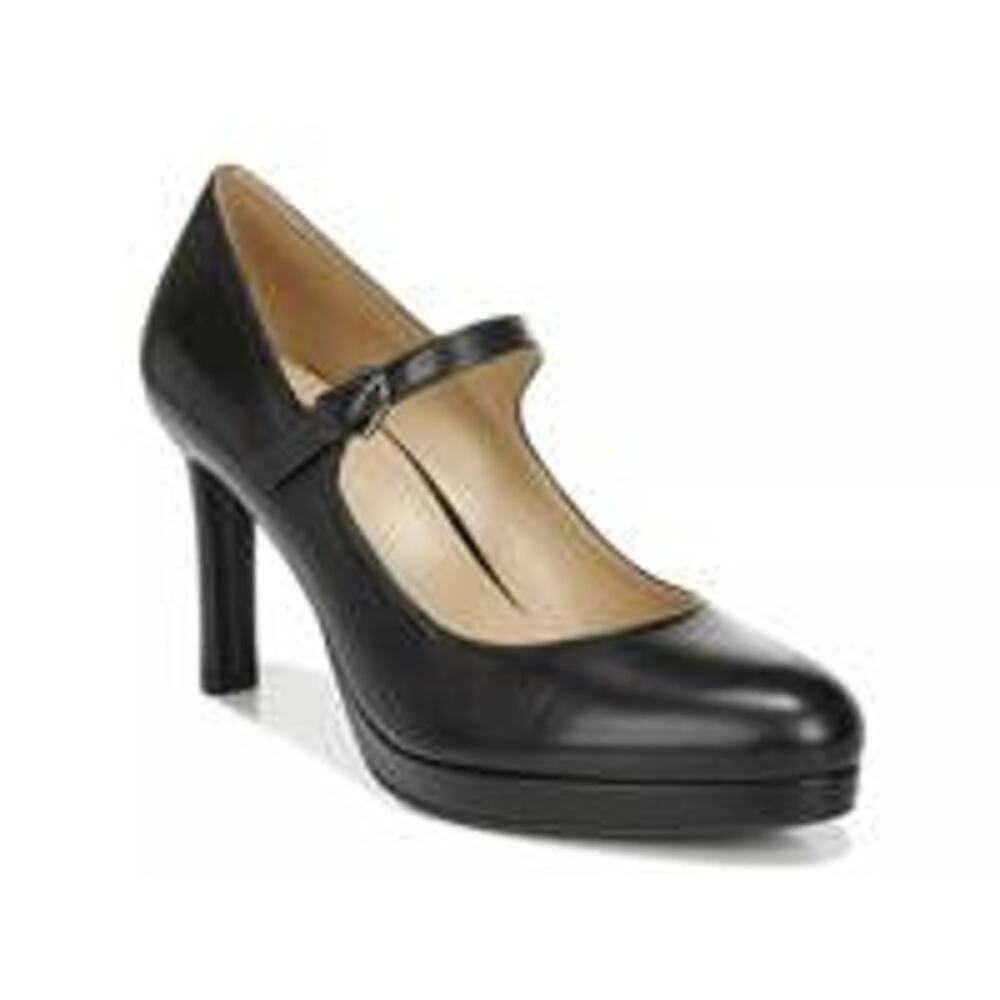 Naturalizer Talissa Pump Black Leather sz 7.5 heels